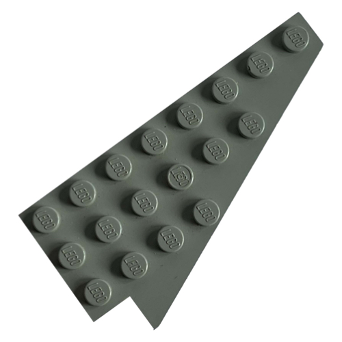 Wedge Plate 8 x 4 Wing Right without Stud Notch (Light Gray)