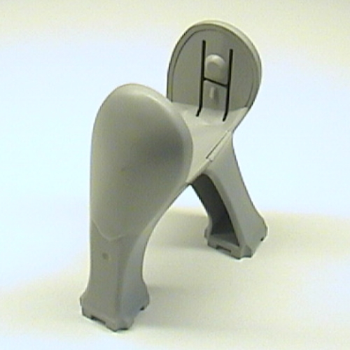 Animal Body Part, Dinosaur, Legs Long [Plain] (Light Gray)