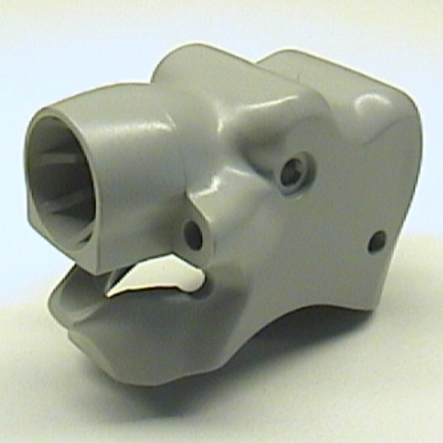 Animal Body Part, Elephant Head with Pin (Light Gray)