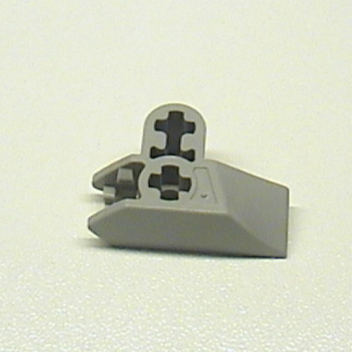Technic Axle Connector 2 x 3 Perpendicular with Catch (Light Gray)