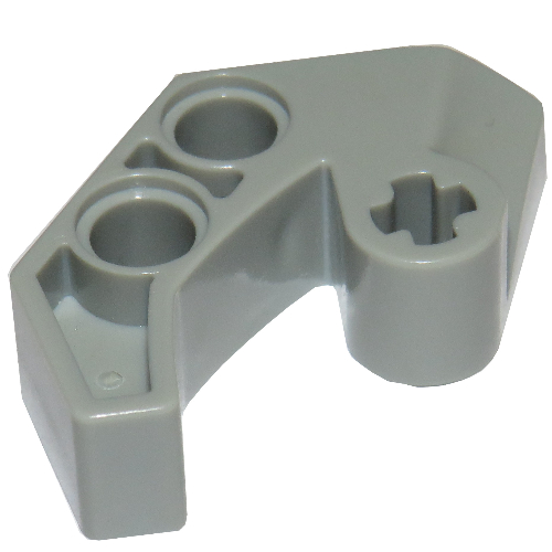 Technic Axle and Pin Connector 2 x 4 Double Sloped (Light Gray)