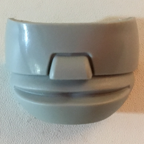 Large Figure Mask / Visor, Hockey Mask 4 with glasses (Light Gray)