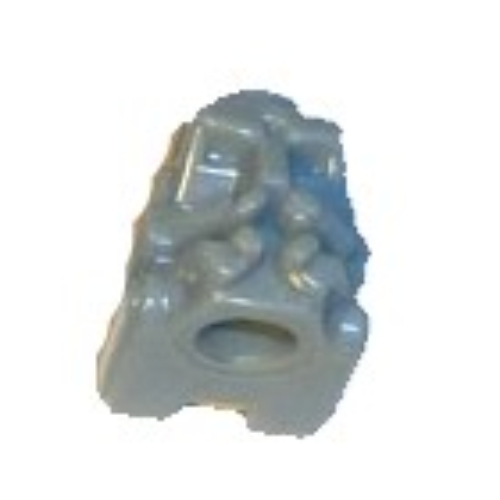 Pen Bead, Head, Bionicle (Light Gray)