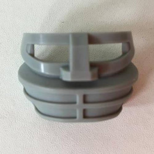 Large Figure Mask / Visor, Hockey Mask with 4 Hole Grille (Light Gray)