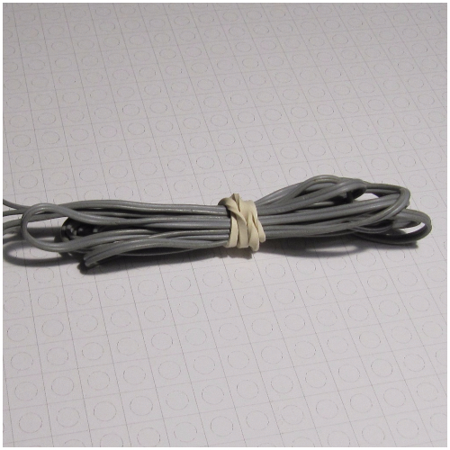Wire 12V / 4.5V with Two Leads [Undetermined Length] (Light Gray)