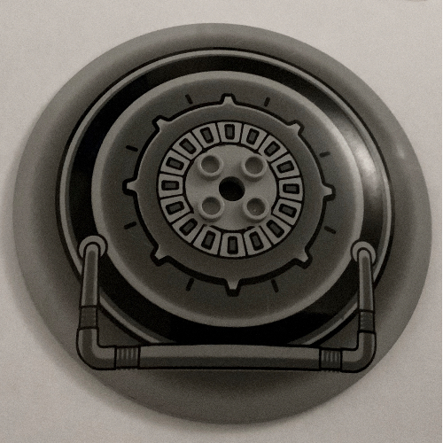 Dish 10 x 10 Inverted (Radar) with SW Tank Droid Print (Light Bluish Gray)
