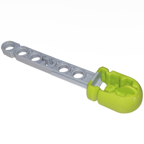 Projectile, Technic Competition Arrow, Liftarm Shaft with Hollow Lime Rubber End (57028) (Light Bluish Gray)