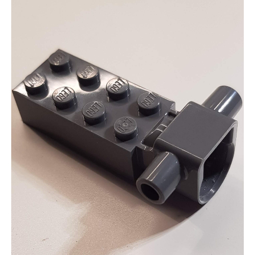 Brick Special 2 x 4 with Spinner Holder (Dark Bluish Gray)
