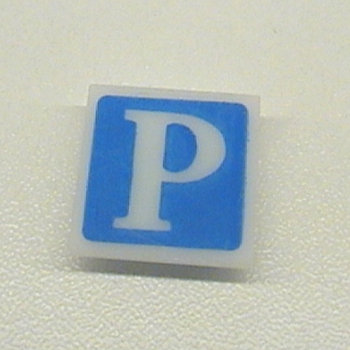Light Sign 2 x 2 Clip on Back with Parking Print (Milky White)