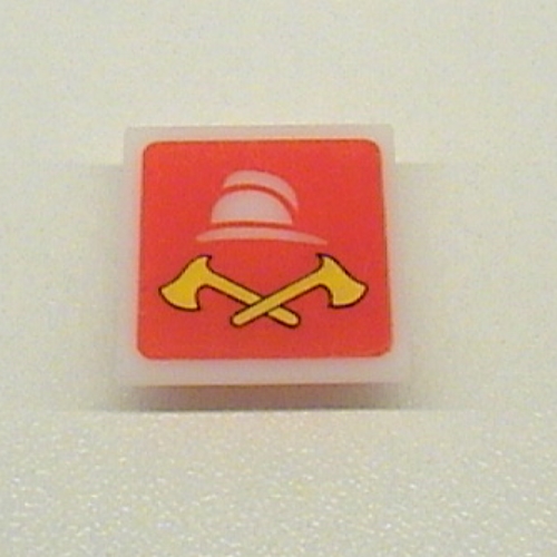 Light Sign 2 x 2 Clip on Back with Fire Logo Print (Milky White)