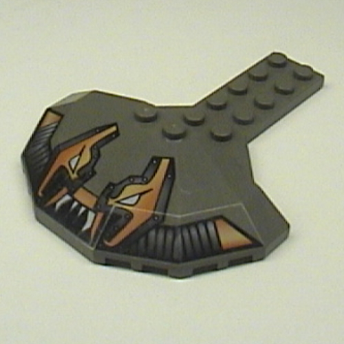 Plate Special 2 x 6 with 4 x 8 Half Saucer and Stingray Print (Dark Gray)
