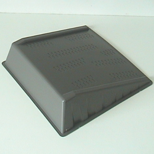 Baseplate Raised Ramp 190 x 190 x 50 mm (Technic, Racers) (Dark Gray)