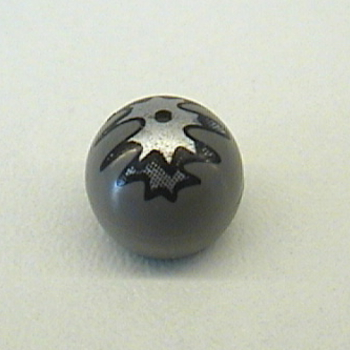 Technic Ball Joint with Silver Eye Print (Dark Gray)