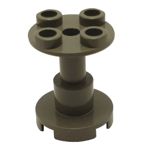 Support Round 2 x 2 x 2 Stand with Reach-Through Center Hole (Dark Gray)