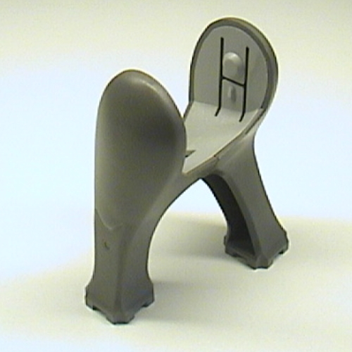 Animal Body Part, Dinosaur, Legs Long [Plain] (Dark Gray)