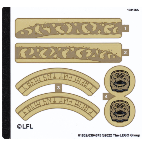 Sticker Sheet for Set 75326-1 ([No Color/Any Color])
