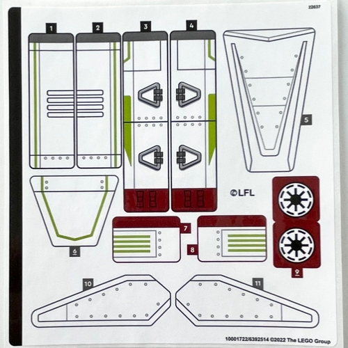 Sticker Sheet for Set 75342-1 ([No Color/Any Color])