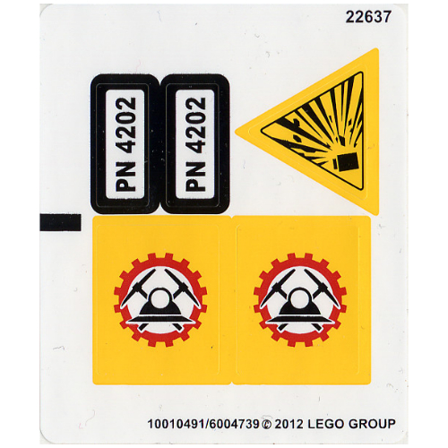 Sticker Sheet for Set 4202-1 ([No Color/Any Color])