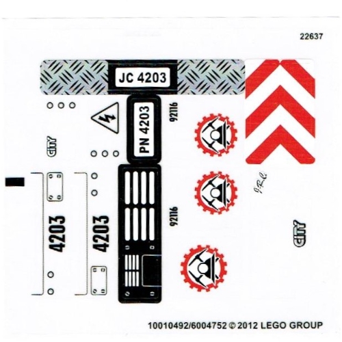 Sticker Sheet for Set 4203-1 ([No Color/Any Color])
