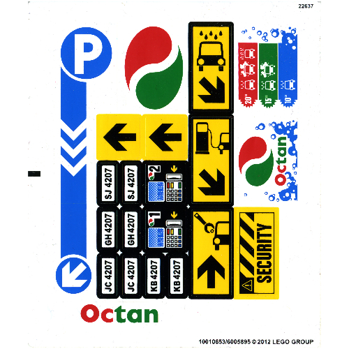 Sticker Sheet for Set 4207-1 ([No Color/Any Color])
