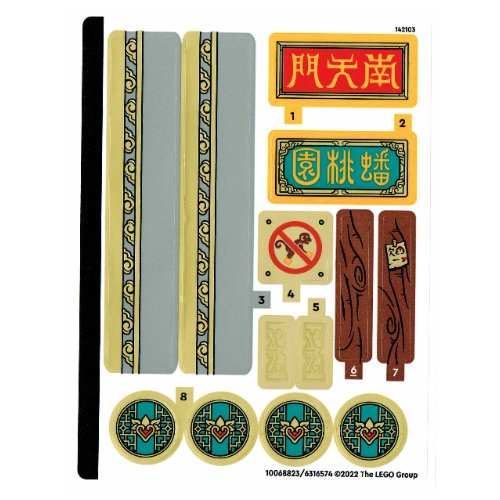 Sticker Sheet 2 for Set 80039-1 ([No Color/Any Color])