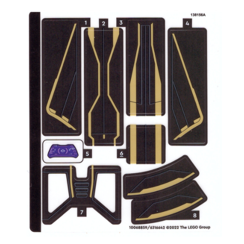 Sticker Sheet for Set 76211-1 ([No Color/Any Color])