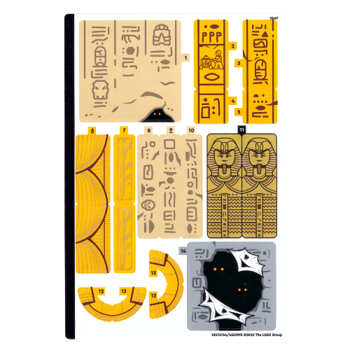 Sticker Sheet for Set 77013-1 ([No Color/Any Color])