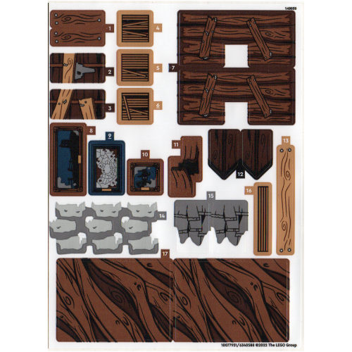 Sticker Sheet for Set 76407-1 ([No Color/Any Color])