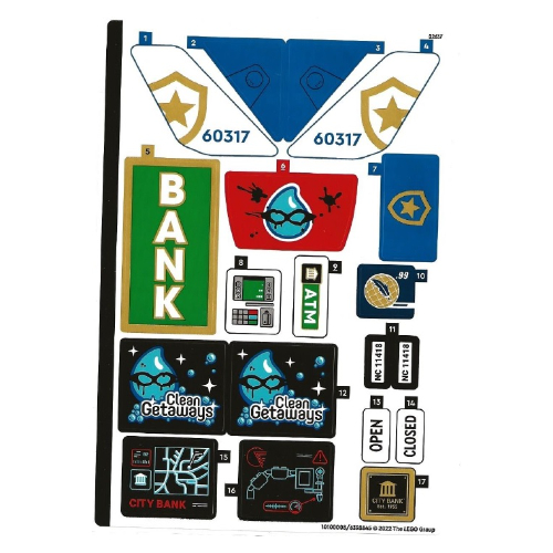 Sticker Sheet for Set 60317-1 ([No Color/Any Color])