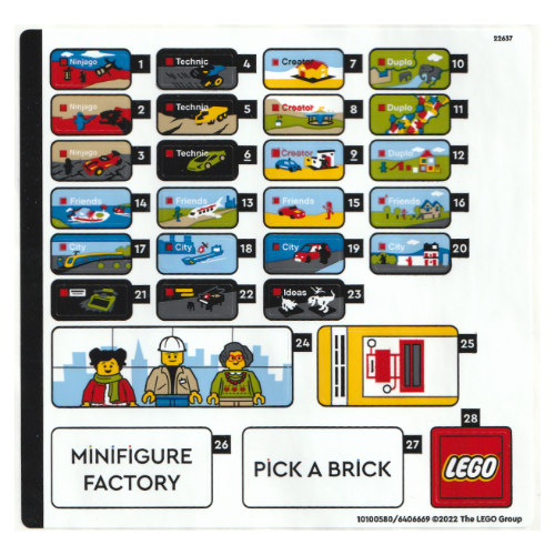 Sticker Sheet 1 for Set 40574-1 ([No Color/Any Color])