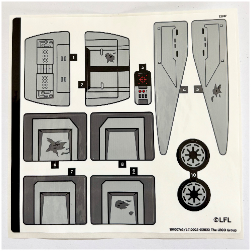 Sticker Sheet for Set 75337-1 ([No Color/Any Color])