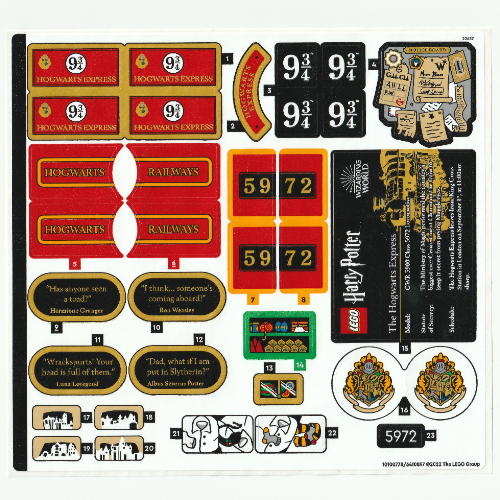 Sticker Sheet for Set 76405-1 ([No Color/Any Color])