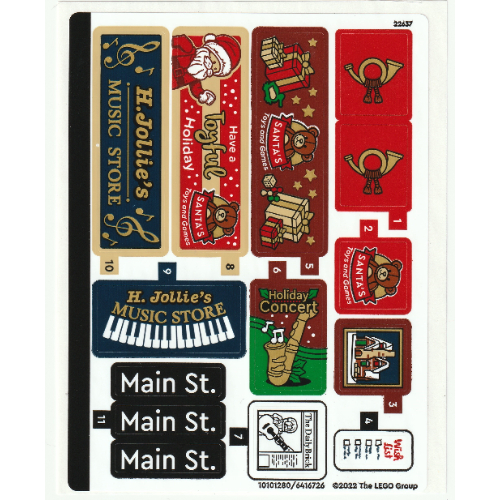 Sticker Sheet for Set 10308-1 ([No Color/Any Color])