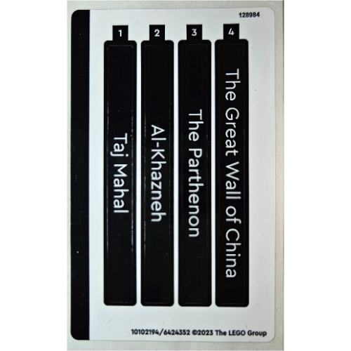 Sticker Sheet for Set 40585-1 ([No Color/Any Color])