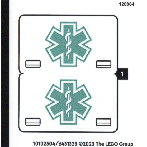Sticker Sheet for Set 40582-1 ([No Color/Any Color])