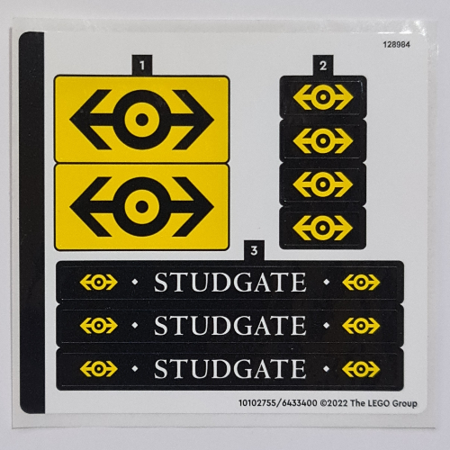 Sticker Sheet for Set 910002-1 ([No Color/Any Color])