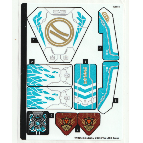 Sticker Sheet for Set 71791-1 ([No Color/Any Color])
