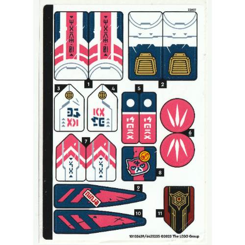 Sticker Sheet for Set 71792-1 ([No Color/Any Color])
