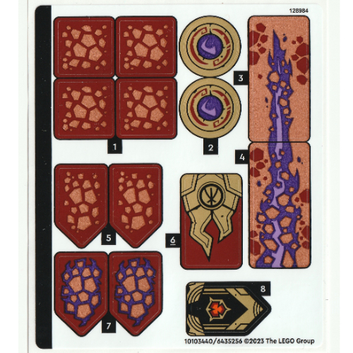Sticker Sheet for Set 71793-1 ([No Color/Any Color])