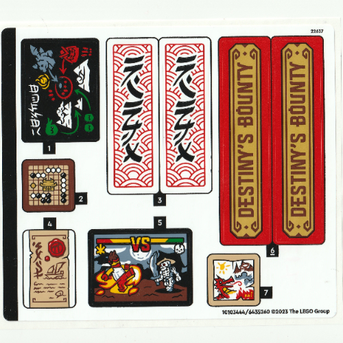 Sticker Sheet for Set 71797-1 ([No Color/Any Color])