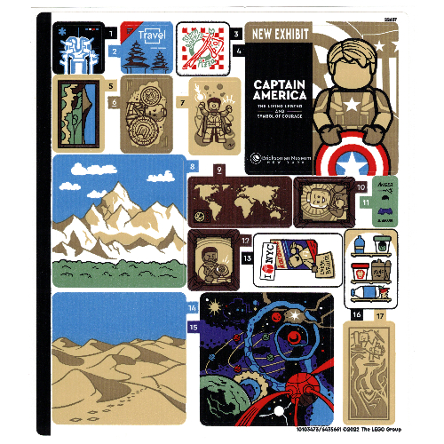 Sticker Sheet 1 for Set 76218-1 ([No Color/Any Color])