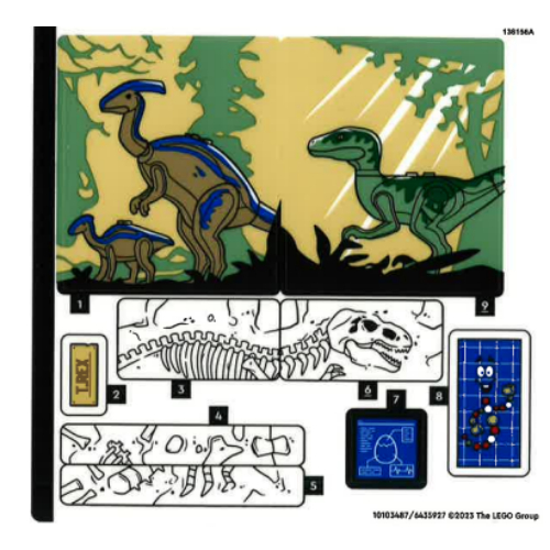 Sticker Sheet for Set 76961-1 ([No Color/Any Color])