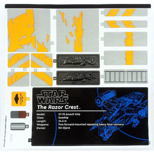 Sticker Sheet for Set 75331-1 ([No Color/Any Color])