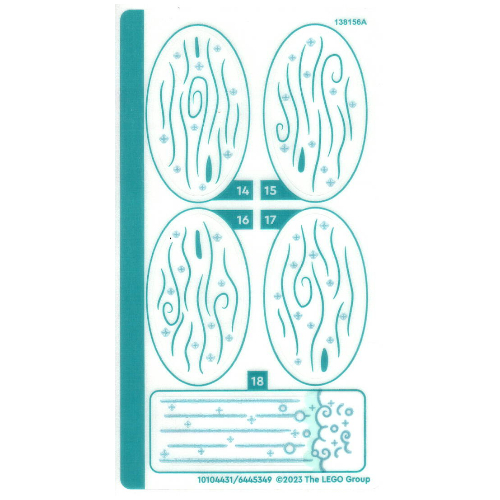Sticker Sheet 2 for Set 43215-1 ([No Color/Any Color])