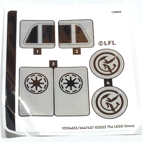 Sticker Sheet for Set 75360-1 ([No Color/Any Color])