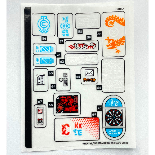 Sticker Sheet 3 for Set 71799-1 ([No Color/Any Color])