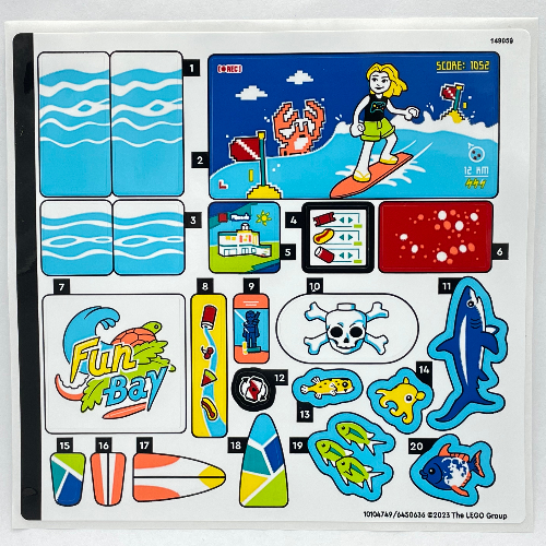 Sticker Sheet for Set 41737-1 ([No Color/Any Color])
