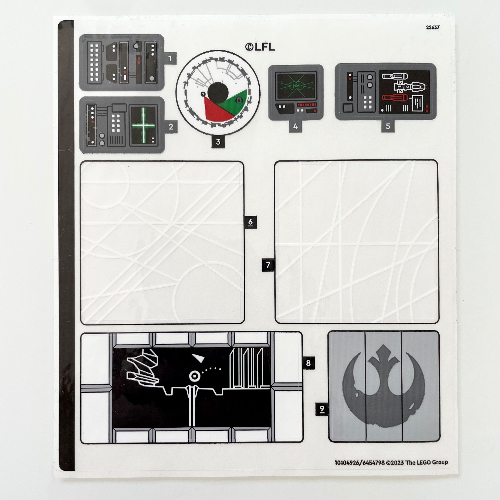 Sticker Sheet for Set 75365-1 ([No Color/Any Color])