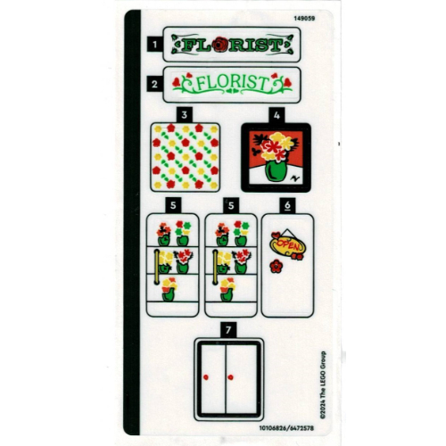 Sticker Sheet for Set 40680-1 ([No Color/Any Color])