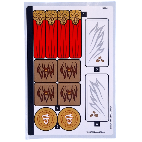 Sticker Sheet for Set 71809-1 ([No Color/Any Color])
